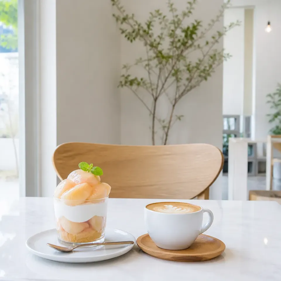 夏のひんやりカフェ時間と旬の味覚
